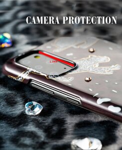 Чехол PQY Spring для Galaxy S20 Green Leopard Kingxbar S20 Spring Series-Green Leopard