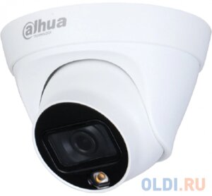 DAHUA Уличная купольная IP-видеокамера Full-color2Мп; 1/2.8” CMOS; объектив 2.8мм; чувствительность 0.005лк@F1.6 сжатие: H. 265+H. 265, H. 264+H. 264,
