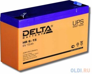 Delta HR 6-15 (15 Ач, 6 В) свинцово- кислотный аккумулятор