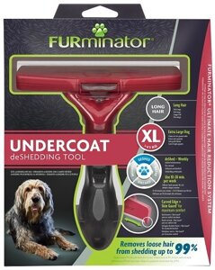 Дешеддер для собак FURminator XL для крупных пород с длинной шерстью 13 см