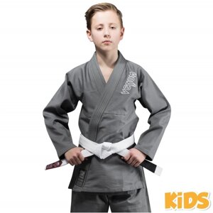 Детское кимоно для бжж Contender Kids Gray с поясом