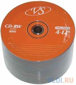 Диск CD-RW VS 700 mb, 12x, bulk (50)50/600)