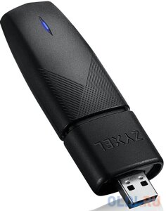 Двухдиапазонный Wi-Fi USB-адаптер Zyxel NWD7605, AX1800, 802.11a/b/g/n/ac/ax (600+1200 Мбит/с), USB3.0