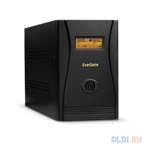 Exegate EP285487RUS ибп exegate specialpro smart LLB-1000. LCD. AVR. EURO. RJ 1000VA/650W, LCD, AVR, 4 евророзетки, RJ45/11, black