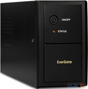 Exegate EP285596RUS ибп exegate specialpro UNB-650. LED. AVR. C13. RJ. USB 650VA/360W, LED, AVR, 4*IEC-C13, RJ45/11, USB, black