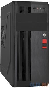 Exegate EX283222RUS Корпус Miditower ExeGate UN-605B-350W-12 (ATX, UN350 120mm, 2USB, аудио, блокировка, черный)