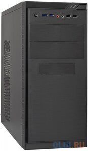 Exegate EX283238RUS корпус minitower exegate MA-372UX black, matx UN500, 120mm 2*USB+2*USB3.0, audio