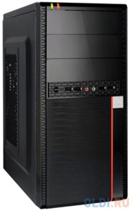 Exegate EX284037RUS корпус minitower BA-204U black, matx, AA400, 80mm, 2*USB+2*USB3.0, audio