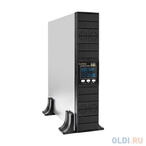 Exegate EX293048RUS ибп on-line exegate powerexpert ULS-1000. LCD. AVR. 1SH. 2C13. USB. RS232. SNMP. 2U 1000VA/1000W, on-line, PF=1, LCD, 1*schuko+2*C13 ,