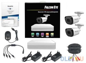 Falcon Eye FE-104MHD KIT Light SMART Комплект видеонаблюдения 4-х канальный гибридный (AHD, TVI, CVI, IP, CVBS) регистратор; Видеовыходы: VGA; HDMI; Видеовх