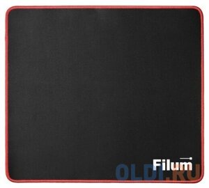 Filum FL-MP-S-GAME Коврик игровой для мыши, серия- Bulldozer, черный, оверлок, размер “S”250*200*3 мм, ткань+резина.