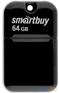 Флеш-диск 64 GB, smartbuy art, USB 2.0, черный, SB64GBAK