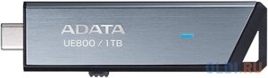 Флеш диск A-DATA 1TB AELI-UE800-1T-CSG elite UE800, USB 3.2/typec, серый, металлич. 1000/1000 mb/s