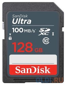 Флеш карта SDHC 128gb class10 sandisk sdsdunr-128G-GN3in ultra