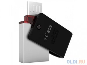 Флешка 8gb silicon power SP008GBUF3x31V1k USB 3.0 microusb черный