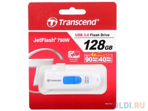 Флешка USB 128Gb Transcend JetFlash 790 TS128GJF790W белый