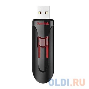 Флешка USB 256Gb Sandisk Cruzer Glide SDCZ600-256G-G35 черный красный