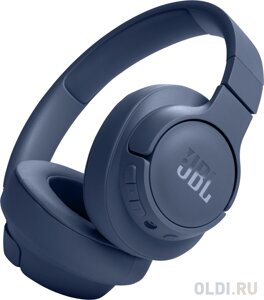 Гарнитура мониторные JBL Tune 720 BT 1.2м синий беспроводные bluetooth оголовье (JBLT720BTBLU)