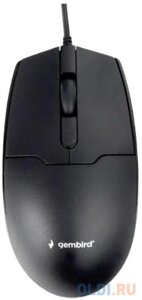 Gembird MOP-425 {Мышь, USB, черный, 2кн. колесо-кнопка, 1000 DPI, кабель 1.8м}MOP-425]