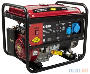 Генератор бензиновый DDE G650 (917-422) 1ф 6,0/6,5 кВт бак 25 л 81 кг дв-ль 14 л. с.