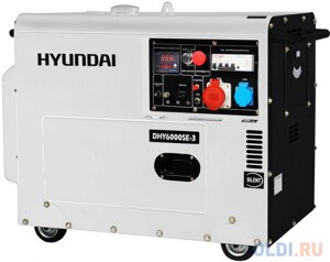 Генератор Hyundai DHY 6000SE-3 10 л. с дизельный