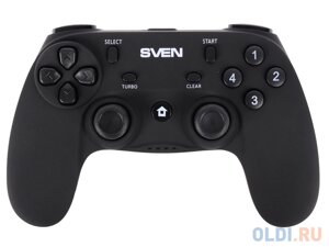 Геймпад беспроводной SVEN GC-3050 (13 кл. 2 мини-джойстика, D-pad, Soft Touch, PC/PS3/Xinput)