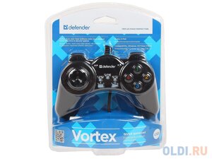 Геймпад проводной Defender Vortex USB, 13 кнопок