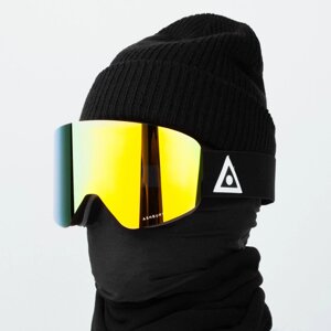 Горнолыжная маска ASHBURY Hornet Black Triangle (Gold Mirror Lens/Yellow Spare) 2023