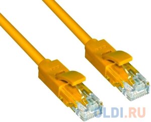 Greenconnect Патч-корд прямой 3.0m UTP кат. 6, желтый, 24 AWG, литой, GCR-LNC602-3.0m, ethernet high speed, RJ45, T568B