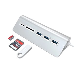 Хаб satechi aluminum USB 3.0 & CARD reader ST-3HCRS