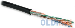 Hyperline UUTP4-C5e-S24-OUT-PE-BK-100 (100 м) кабель витая пара