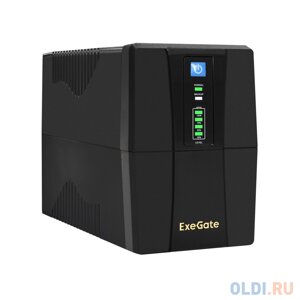 Ибп exegate specialpro UNB-650. LED. AVR. 2SH 650VA/360W, LED, AVR,2*schuko, металлический корпус, black