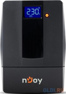 ИБП nJOY UPS 600VA Horus Plus 600 (эфективная мощьность 360Вт, LCDбатарея 7 Ач, 2 евро розетки)