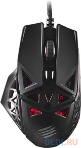 Игровая мышь Mad Catz M. O. J. O. M1 чёрная (PMW3360, Mad Catz DAKOTA Switch, USB, 6 кнопок, 12000 dpi, RGB подсветка)