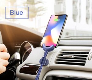 Кабель-держатель Baseus Car Mount USB Cable Lightning to USB Синий CALOX-03