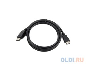 Кабель DisplayPort-HDMI Cablexpert CC-DP-HDMI-3M, 3м, 20M/19M, черный, экран, пакет