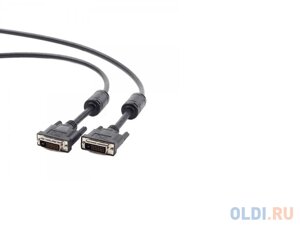Кабель DVI-DVI 1.8м Dual Link Gembird экранированный ферритовые кольца черный CC-DVI2-BK-6