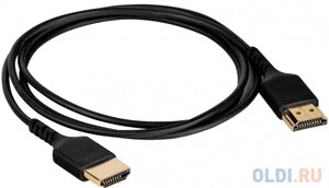 Кабель HDMI 1.5м wize WAVC-hdmius-1.5M круглый черный