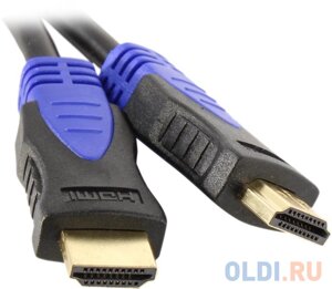 Кабель HDMI 1м wize WAVC-HDMI-1M круглый черный