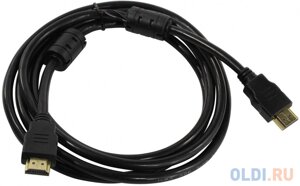 Кабель HDMI 25м 5bites APC-200-250F круглый черный
