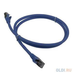 Кабель Патч-корд Lanmaster FTP LAN-PC45/S6A-1.0-BL вилка RJ-45-вилка RJ-45 кат. 6А 1м синий LSZH (уп. 1шт)