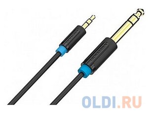 Кабель соединительный 1.0м Vention 6.5 Jack (M) - 3.5 Jack (M) BABBF