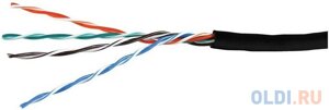 Кабель витая пара Bion BCL-U5480-381 U/UTP, кат. 5e, 4x2x0,48 мм AWG 24, медь, одножильный, PE, для внешней прокладки, 305м, черный