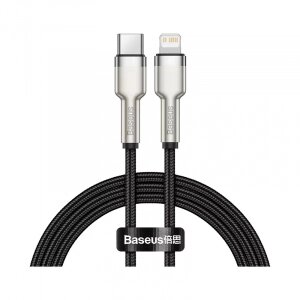 Кабель Xiaomi Baseus Cafule Series Metal Data Cable Type-C to iP PD20W Fast Charge 1m Black (CATLJK-A01)