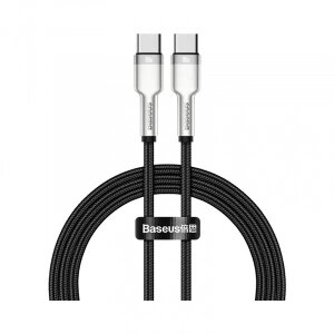 Кабель Xiaomi Baseus Cafule Series Metal Data Cable Type-C to Type-C 100W 1m Black (CATJK-C01)