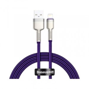 Кабель Xiaomi Baseus Cafule Series Metal Data Cable USB to iP 2.4A 1m Purple (CALJK-A05)