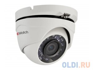 Камера HiWatch DS-T103 (2.8 mm) 1Мп уличная купольная HD-TVI камера с ИК-подсветкой до 20м 1/4 CMOS матрица; объектив 2.8мм; угол обзора 9