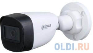 Камера видеонаблюдения Dahua DH-HAC-HFW1200CP-0280B 2.8-2.8мм HD-CVI HD-TVI цветная корп. белый