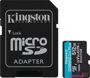 Карта памяти microSDXC 512Gb Kingston Canvas Go Plus