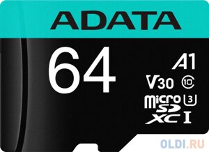 Карта памяти microsdxc 64gb A-data AUSDX64GUI3v30SA2-RA1